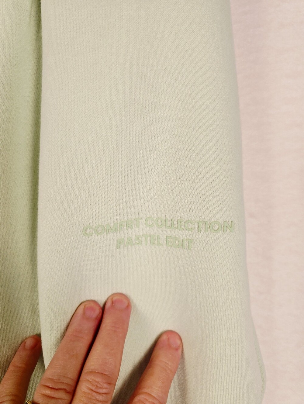 Comfrt Pastel Edition Green Elastic Waist Thick Sweatpants W/Pockets. Ladies XL - Picture 3 of 8